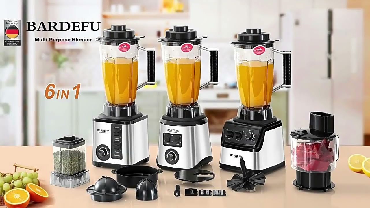 Commercial 4l High-Power 9500w 8 in 1 Stainless Steel Blender Mixer