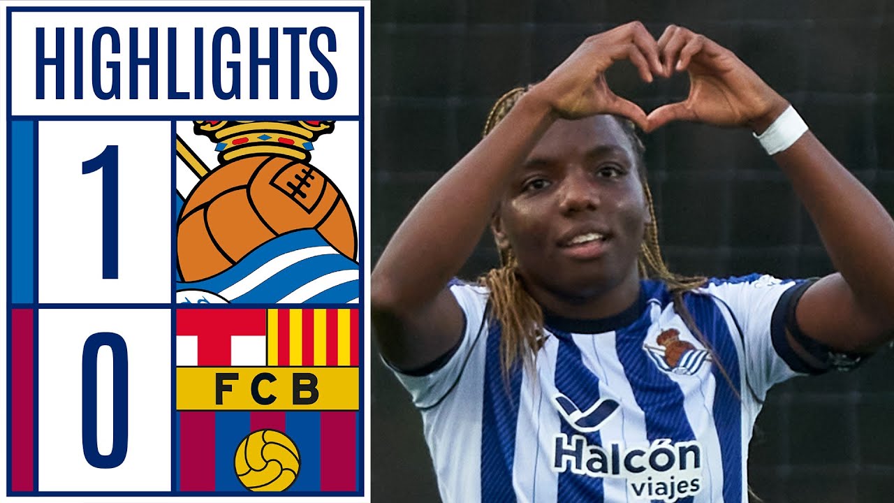 REAL SOCIEDAD 1 - 0 FC BARCELONA | RESUMEN LIGA F MOEVE - YouTube