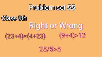 Problem set 55 class 5th maths
