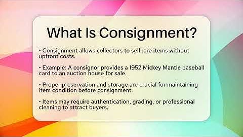 What Is Consignment? - The Memorabilia Zone