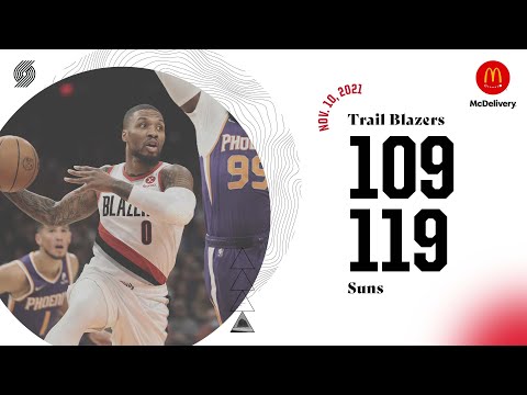 Trail Blazers 109, Suns 119 | Game Highlights | Nov 10, 2021