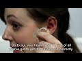 How to put in and remove an earmould hearing aid