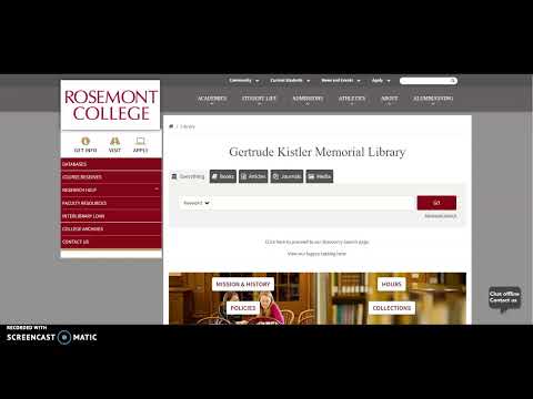 How to access databases off campus
