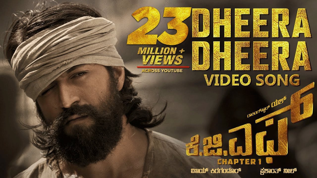 Dheera Dheera Full Video Song  KGF Kannada Movie  Yash  Prashanth Neel  Hombale Kgf Video Songs