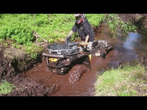 can am outlander 1000 mudding youtube