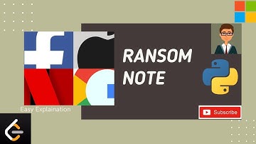 Ransom Note leetcode Python solution(Easy Explaination)- May Day 3 leetcode|Coding Interviews
