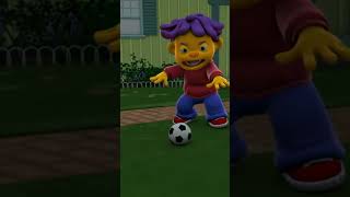 Sid the Science Kid | Dad's DY-NO-MITE DINO-STOMPING Kick! 🦖⚽️ | PBS KIDS #Shorts