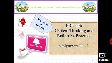 Complete Solution  of Edu406 Assignment 1 Spring 2020