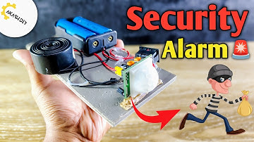 DIY PIR Motion Sensor Alarm | Easy Wireless Home Security System | Pir sensor project