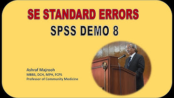 Standard Error SPSS 8, Ashraf Majrooh