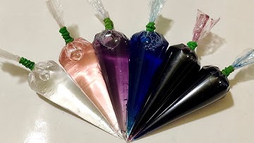 Iris Slime ! Making Slime with Piping Bags ! Satisfying Slime Videos★ASMR★