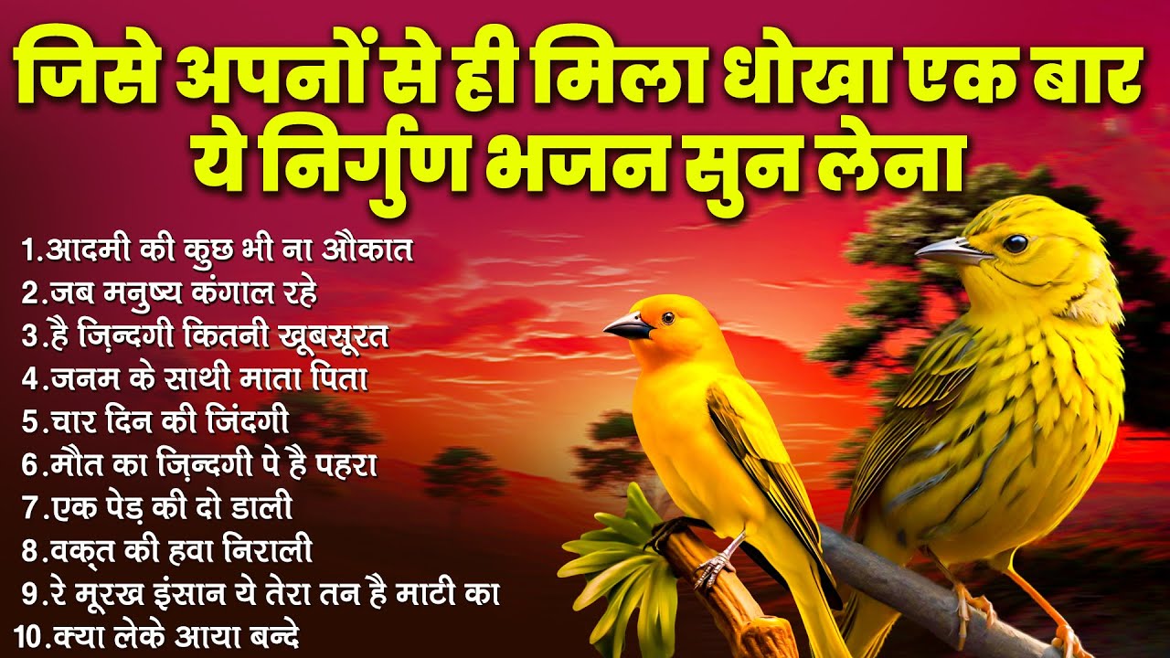 जिसे अपनों से ही मिला धोखा एक बार ये निर्गुण भजन सुन लेना ~ जब मनुष्य कंगाल रहे~Top 10 Nirgun Bhajan