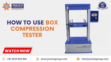Box Compression Tester | Presto Group