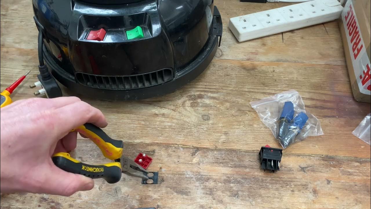 Switch repair (without replacement) Henry Hoover Vacuum Numatic NVR 200