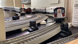 MTH Subway: IRT Lexington Ave Line R142A (4) Train, Redbird R21 (5) Train and R142A (6) Train Action