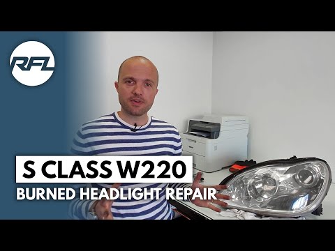Mercedes Benz S class W220 facelift (2003-2005) DIY bi-xenon projector headlight repair and upgrade
