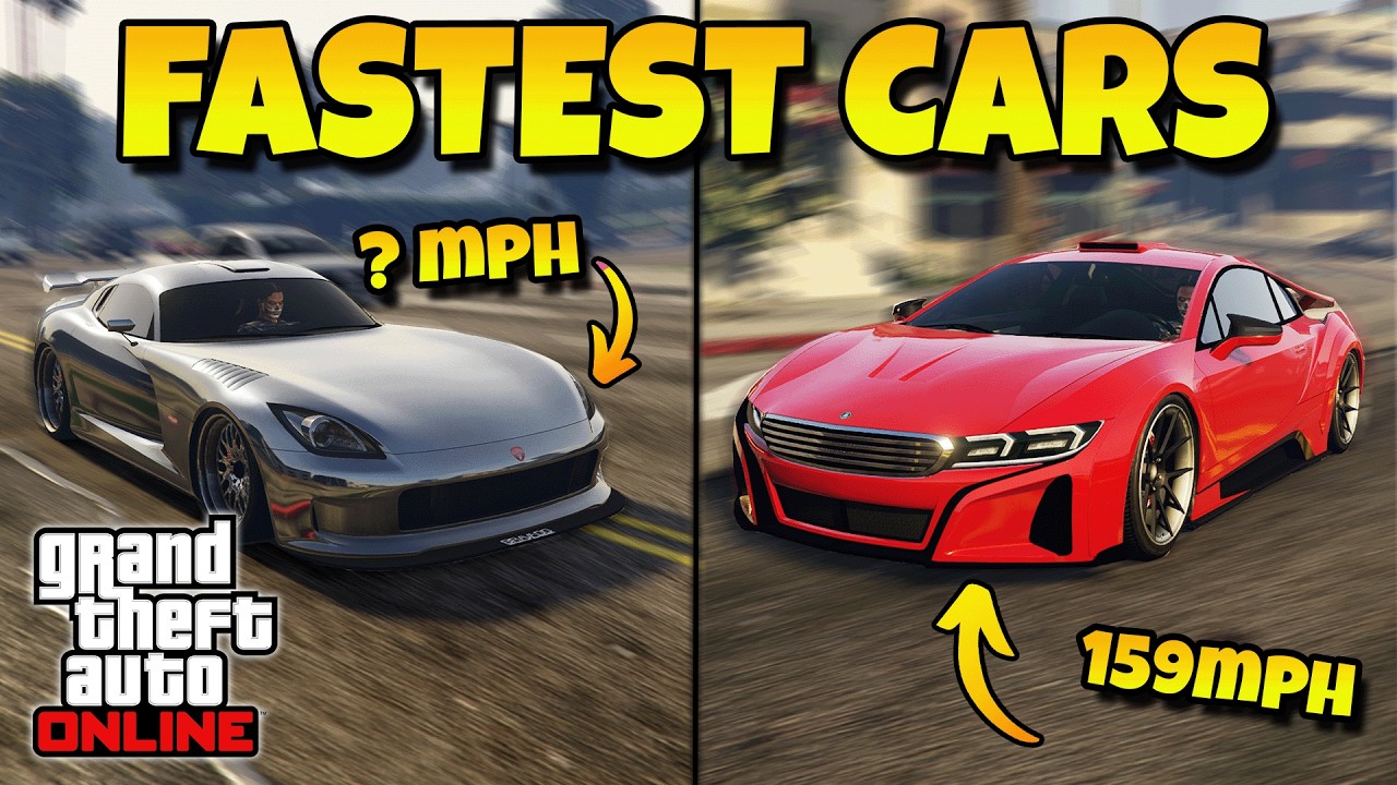 TOP 5 FASTEST CARS IN GTA 5 ONLINE 2025 YouTube 