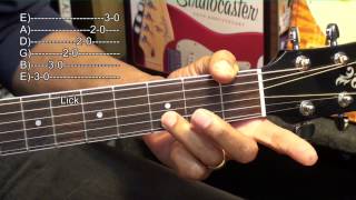 How To Play RUMBLE Link Wray Chord & Blues Lick Tutorial @EricBlackmonGuitar chords