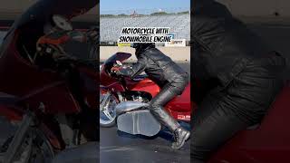 Motorcycle With Snowmobile Engine!