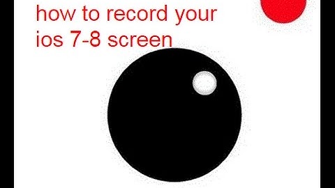 how to record your IOS 7-8 screen without (jailbreak)