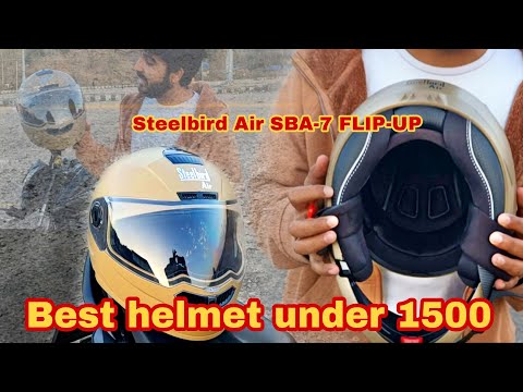 Steelbird air SBA 7 flip up helmet 