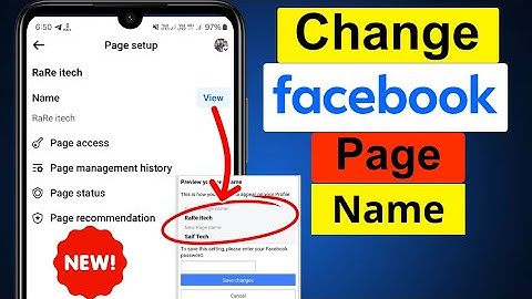 How to Change Facebook Page Name in 2025