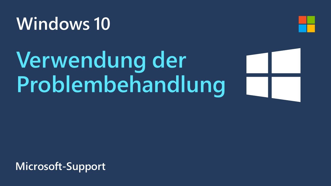 So verwendest du die Windows-Problembehandlung | Microsoft | Windows 10 - YouTube