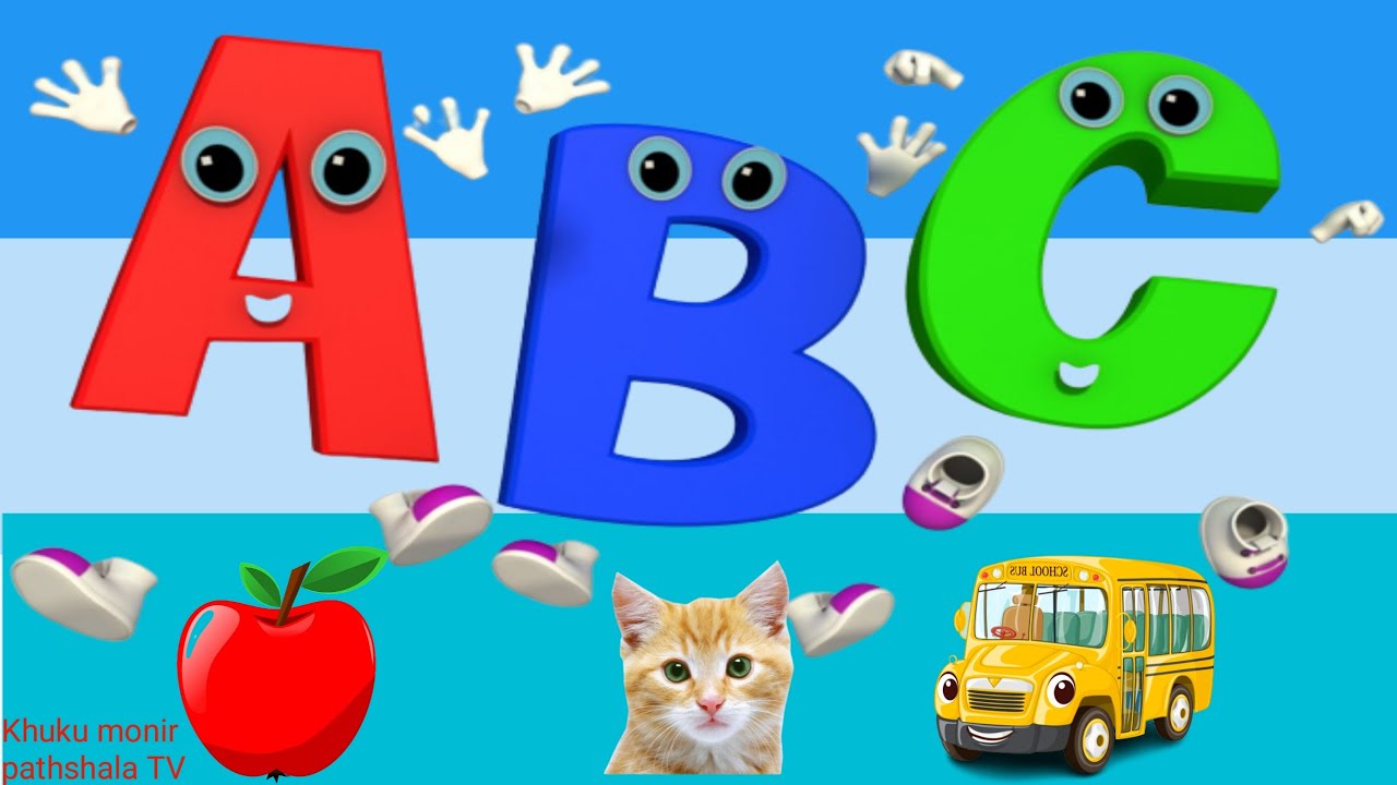 a for apple b for ball c for cat d for dog | Alphabets [Phonics song ...