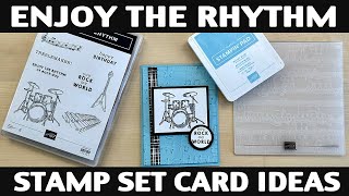 Stamping Jill - Enjoy The Rhythm Stamp Set Card Ideas