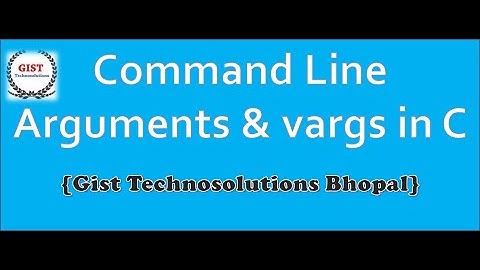 Command Line Arguments in C || variable length arguments(vargs) in C