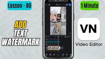 How to Add Text Watermark in VN Video Editor - Lesson 80 VN Video Editor Tutorial
