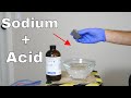 Don't Drop Sodium Metal in Sulfuric Acid!
