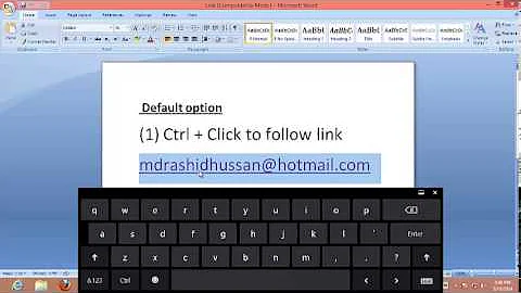 how to change Ctrl + Click hyperlink option