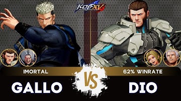 KOF XV🎞️GALLO (O.Rugal/Maxima/Goenitz) vs DIO (Hinako/Yashiro/Maxima) 🎞️Replay Match - 10/25