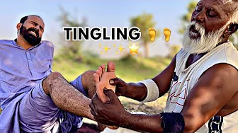 ASMR FEET & LEG CARE MASSAGE MEN FOR TINGLING & PAIN RELIEF THERAPY | FOOT REFLEXOLOGY ASMR | ASMR