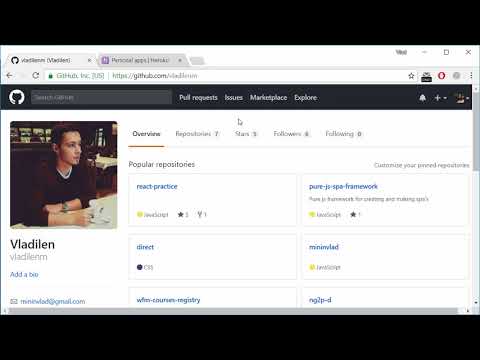 Video: Kako da implementiram GitHub na Heroku?