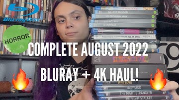 COMPLETE AUGUST 2022 BLU-RAY + 4K HAUL! 35+ TITLES! | Collection Update + Recap