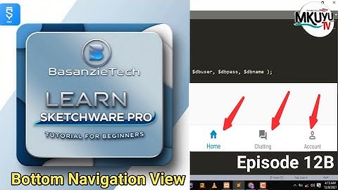 Sketchware pro tutorial for beginners Episode 12B #BottomNavigationMenu