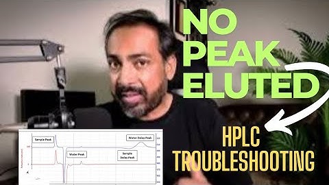 Hplc peak troubleshooting | No peak elution