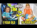 10 year old SWAPS Bedrooms with 1 year old Baby!! (Hilarious) 😂 | The Royalty Family