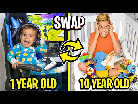 10 year old SWAPS Bedrooms with 1 year old Baby!! (Hilarious) ? | The Royalty Family