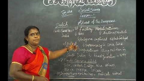 VIII STD   SOCIAL - Advent of The Europeans  PART 3