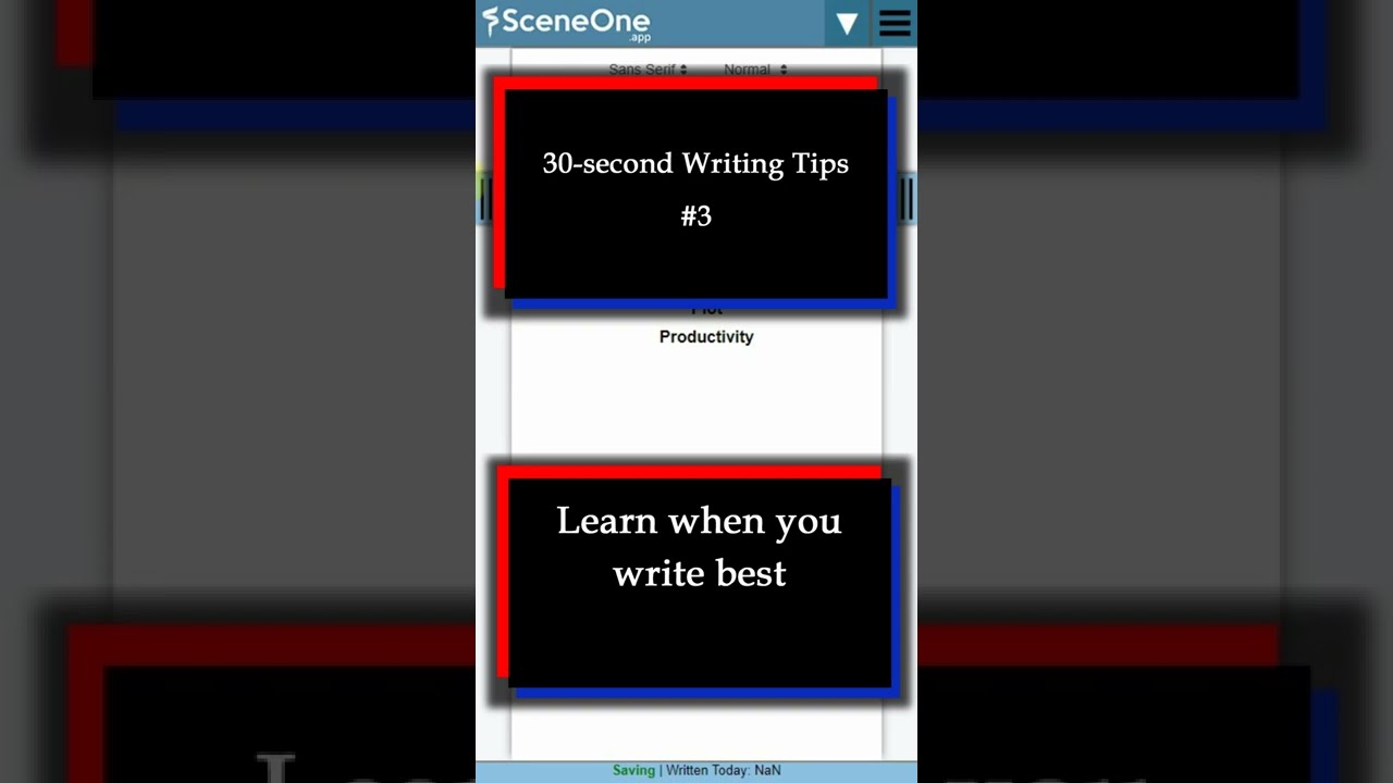 Learn when you write the best - 30-second Writing Tips #3
