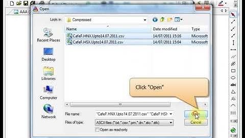 Hướng dẫn cập nhật dữ liệu từ CafeF vn cho AmiBroker