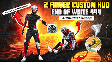 TOP 7 BEST 2 FINGER CUSTOM HUD CODE FREE FIRE (FASTEST MOVEMENT +HEADSHOT ) 🤯 BEST CUSTOM HUD IN FF