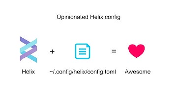 Helix Editor: Opinionated config