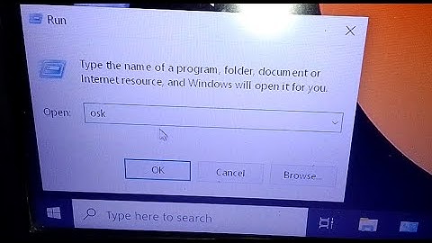on screen keyboard run command !! how to open on screen keyboard using run command in windows 10