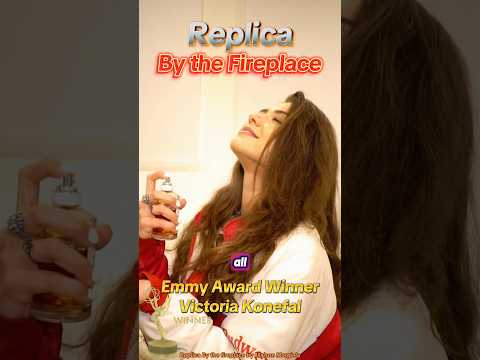 نسخة طبق الأصل بجانب المدفأة جديرة بمشاهدة نتفليكس والاسترخاء بمشاركة فيكتوريا كونيفال