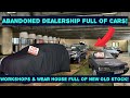 I found an abandoned dealership full of old stock classic cars unbelievable discovery