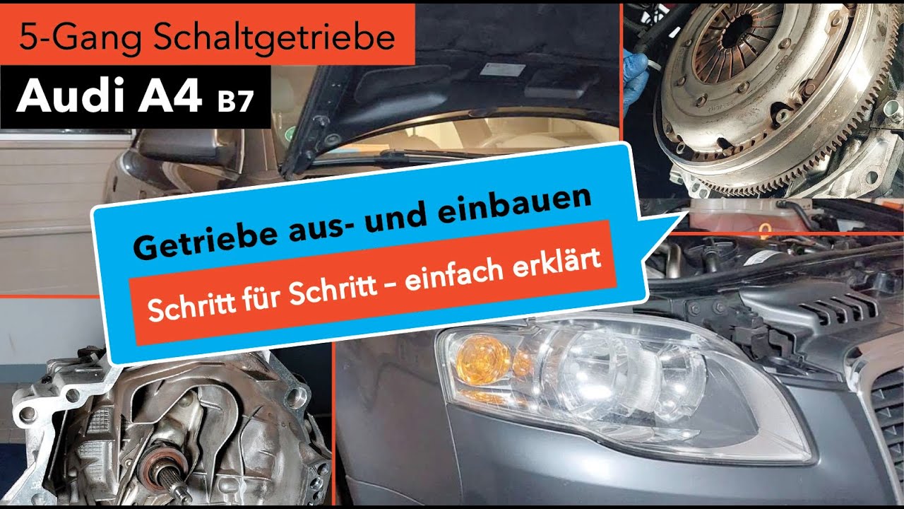 Audi A4 B7 Getriebe und Gelenkwellen / Antriebswellen aus- und einbauen ...